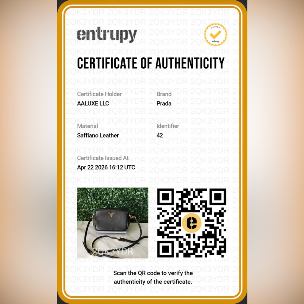 Prada Black Saffiano Leather Mini Camera Bag with Gold Logo Authentic - Picture 13 of 13